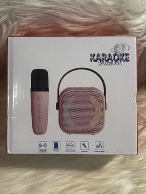 Karaoke Speaker with 2 Microphone - Black